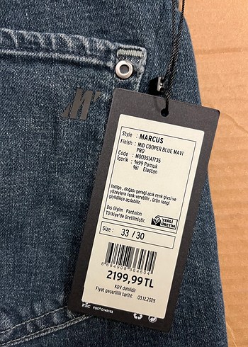 Mavi Orjinal Erkek Pantolon (Marcus) - Görsel 3
