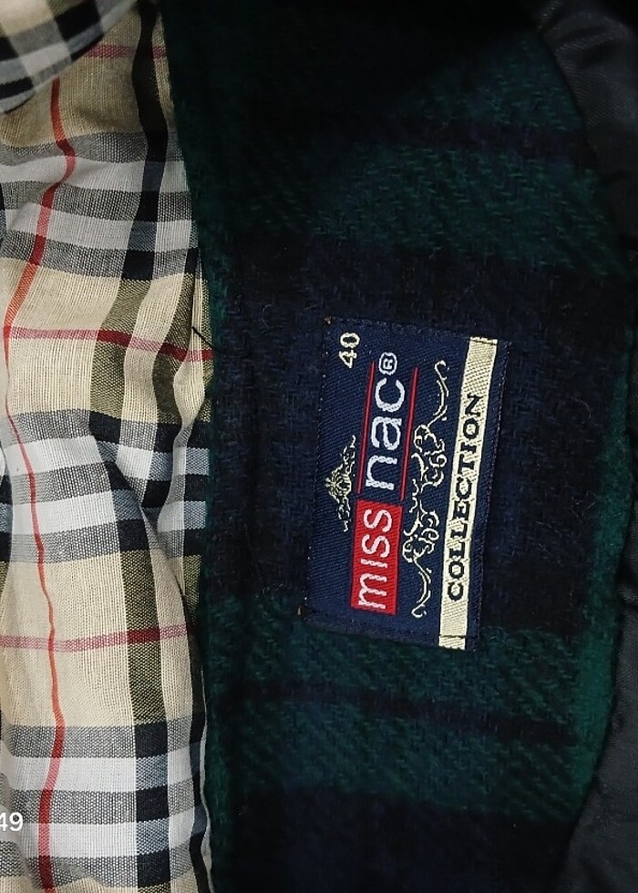 Yeşil kareli kaban - Görsel 2