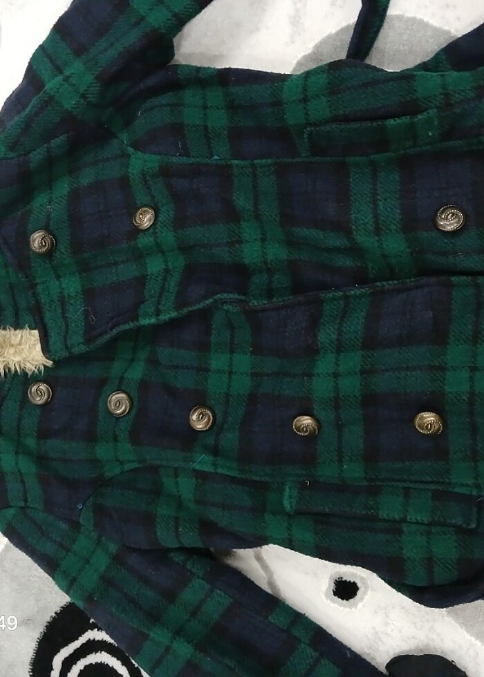 Yeşil kareli kaban - Görsel 3