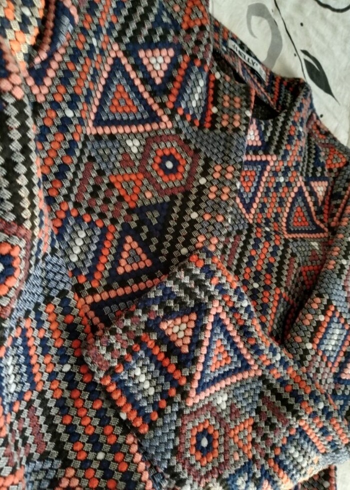 Kadın renkli ceket - Görsel 3