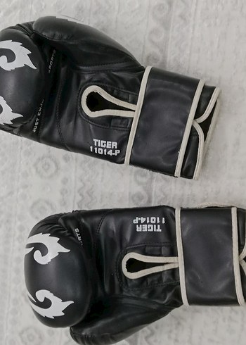 Diger Siyah Yılan Desenli Deri Boks Eldiveni - Görsel 2