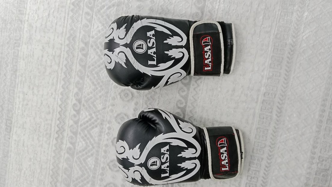 Diger Siyah Yılan Desenli Deri Boks Eldiveni - Görsel 3