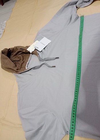 3xl Beden Gri Kapüşonlu Uzun Kollu Erkek Sweatshirt