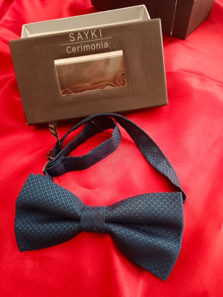 Hatemoğlu lacivert papyon - Görsel 2