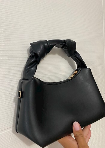 Diğer Siyah Deri Minimalist Kadın Çanta