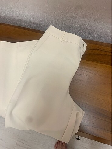Mudo Mado collection ekru geniş paça pantolon