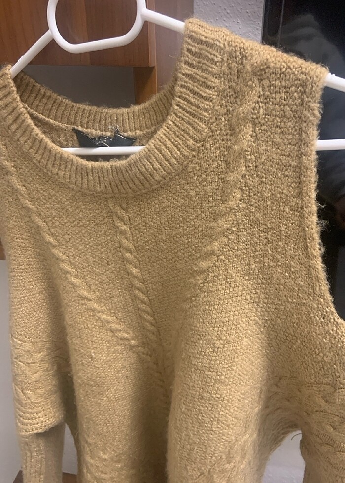 Hardal sarısı kazak - Görsel 4