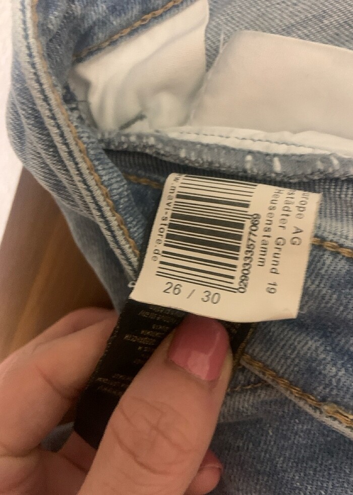 Buz mavisi mavi marka jean - Görsel 4