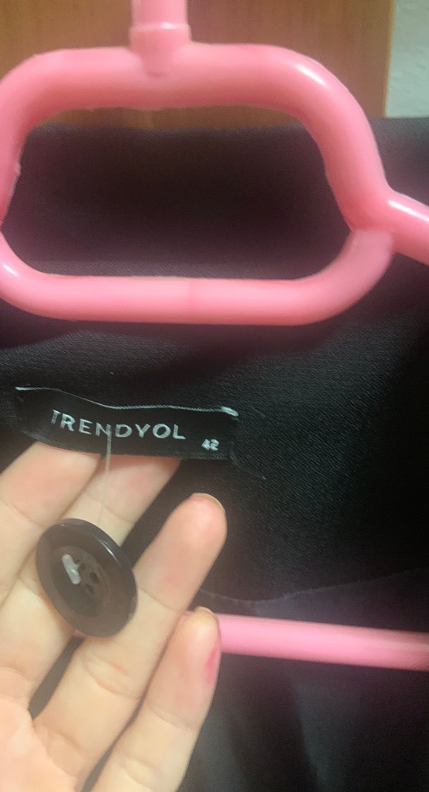 Düğmeli Siyah Kadın Blazer Ceket - Görsel 2