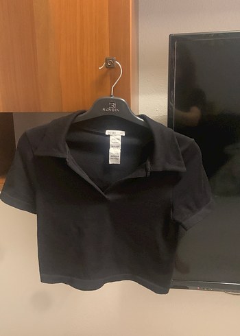 l Beden Siyah Polo Tişört