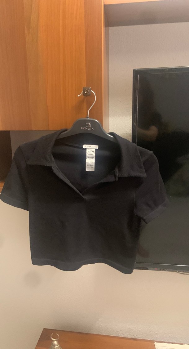 Siyah Polo Tişört - Görsel 3