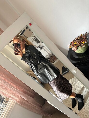 Quzu Deri Blazer Ceket