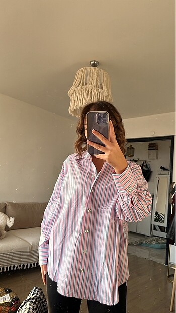 Mango Poplin Oversize Gömlek
