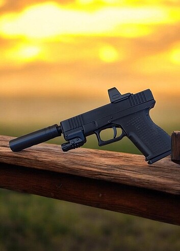Glock 19 Eklentili Maketi Hareketli 
