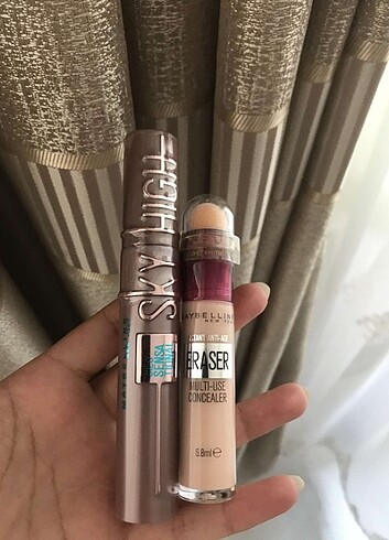 Maybelline kapatıcı ve maskara