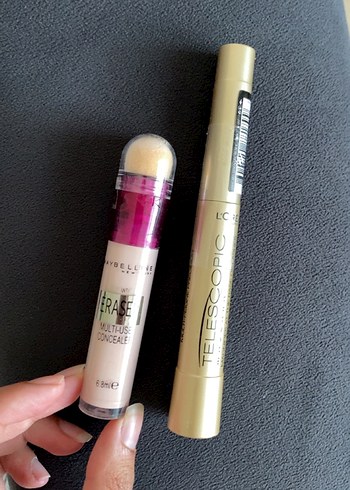 Maybelline kapatıcı ve maskara seti