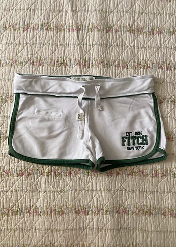 abercrombie fitch american vintage mini beyaz yeşil şort