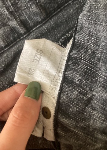 s Beden gri Renk kate moss american vintage işlemeli mini kot etek