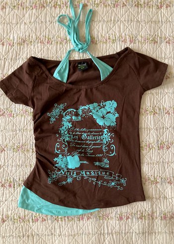 american vintage etnik bohem boyundan bağlamalı bluz
