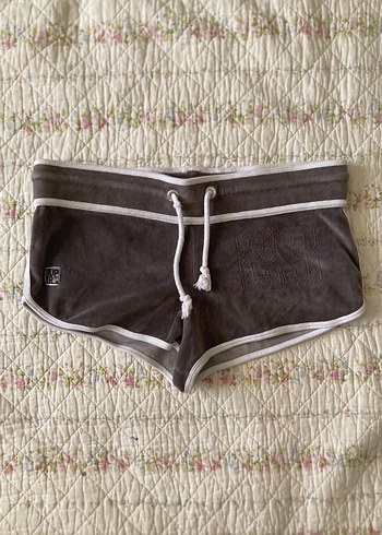 superdry american vintage juicy mini kadife şort
