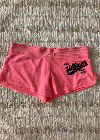 american vintage tommy hilfiger mini pembe şort