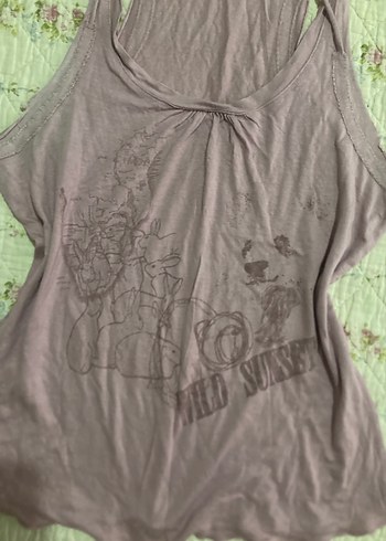 American Vintage american vintage tavşanlı bohem boyundan bağlamalı mor bluz