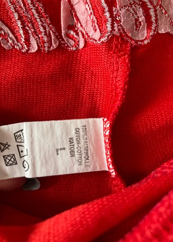 m Beden kırmızı Renk american vintage abercrombie fitch kırmızı baskılı mini şort