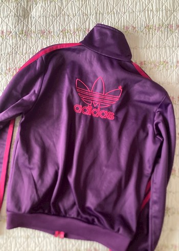 m Beden mor Renk TÜKENDİ american vintage adidas mor hırka ceket