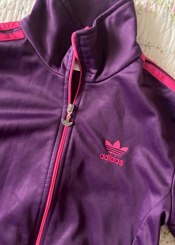 m Beden TÜKENDİ american vintage adidas mor hırka ceket