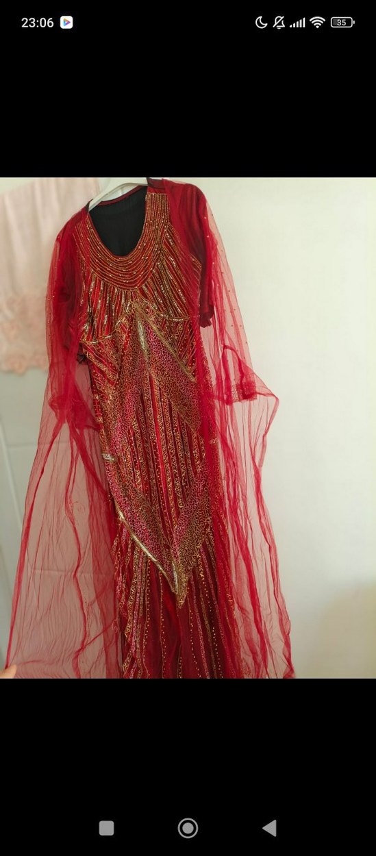 Kırmızı Bohem Uzun Kollu  yoresel - Görsel 4