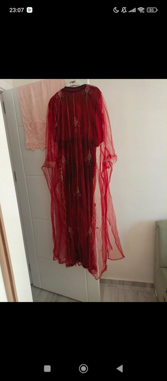 Kırmızı Bohem Uzun Kollu  yoresel - Görsel 3