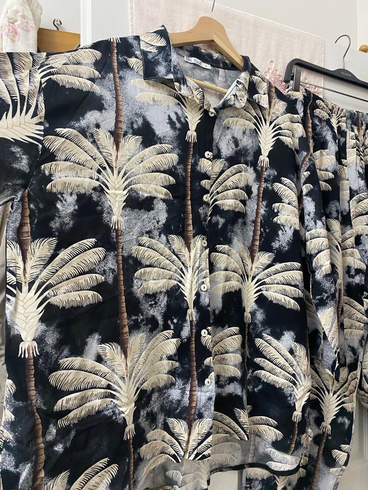 Bohem Desen Uzun Kollu Erkek Pijama Takımı - Görsel 2