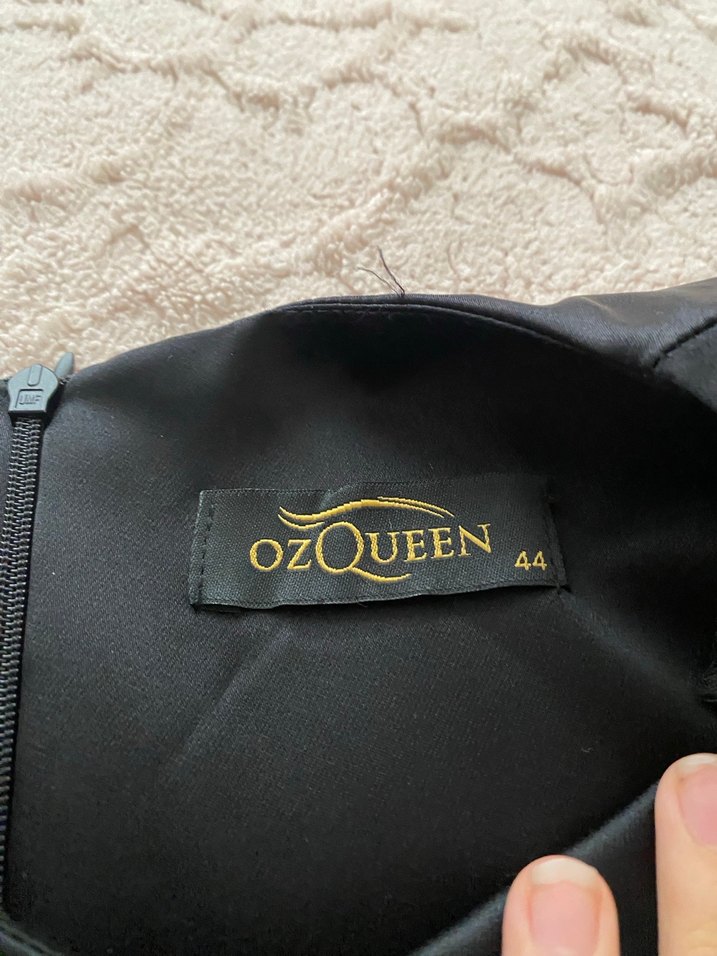 Drapeli Siyah Uzun Kadın Elbise - Görsel 5