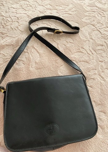 Klasik Siyah Deri Kadın Çanta - Görsel 2