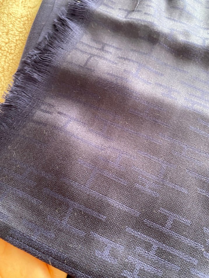 Hermès Paris Mavi İpek Kadın Şal - Görsel 4