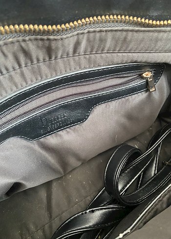 Klasik Siyah Deri Kadın Çanta - Görsel 3