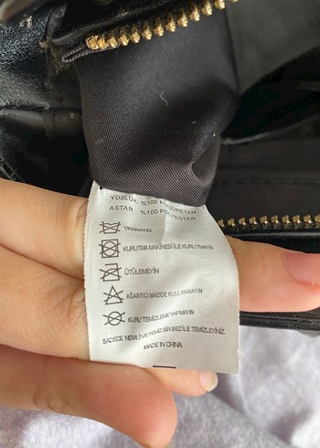 Klasik Siyah Deri Kadın Çanta - Görsel 5