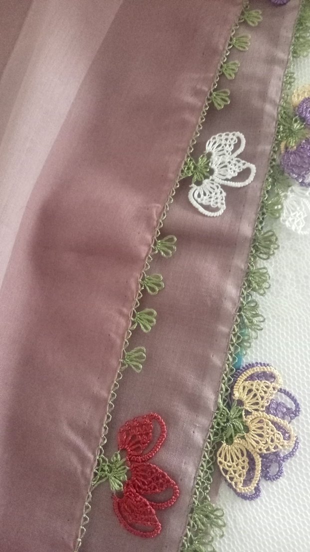 Bohem Tarz Pastel Renkli Kadın Fular - Görsel 3