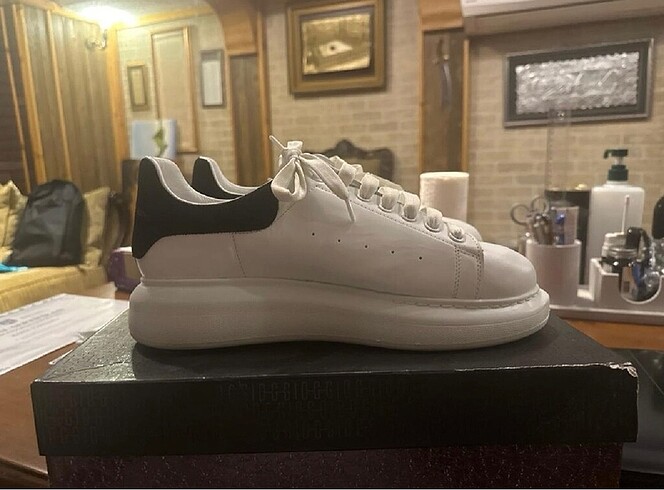 alexander mcqueen 0 ithal deri erkek ayakkabı