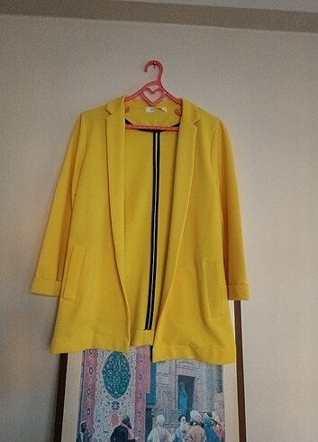m Beden sarı Renk KADIN BLAZER CEKET