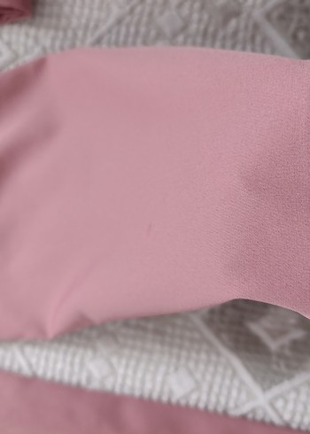 Pembe krep kumaş pantolon - Görsel 4