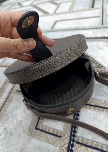 Kahverengi,Deri çapraz bavul Kadın Çanta - Görsel 5