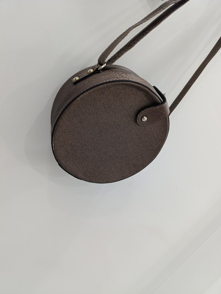 Kahverengi,Deri çapraz bavul Kadın Çanta - Görsel 3