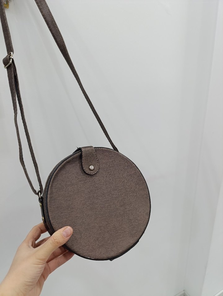 Kahverengi,Deri çapraz bavul Kadın Çanta - Görsel 2