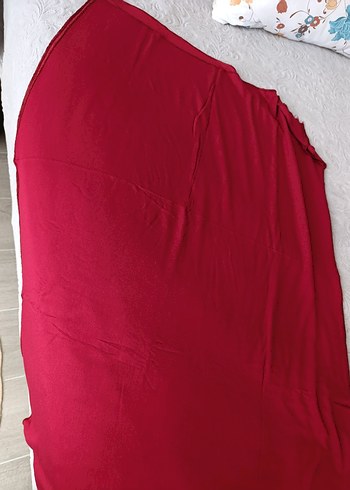 Bordo Kadın penye  Şal - Görsel 3