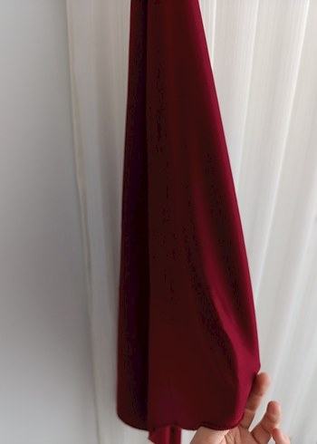 Bordo Kadın penye  Şal - Görsel 2