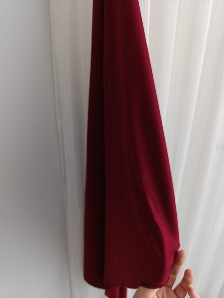 Bordo Kadın penye  Şal - Görsel 2