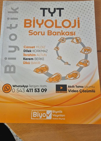 TYT Biyoloji Soru Bankası Video Çözümlü