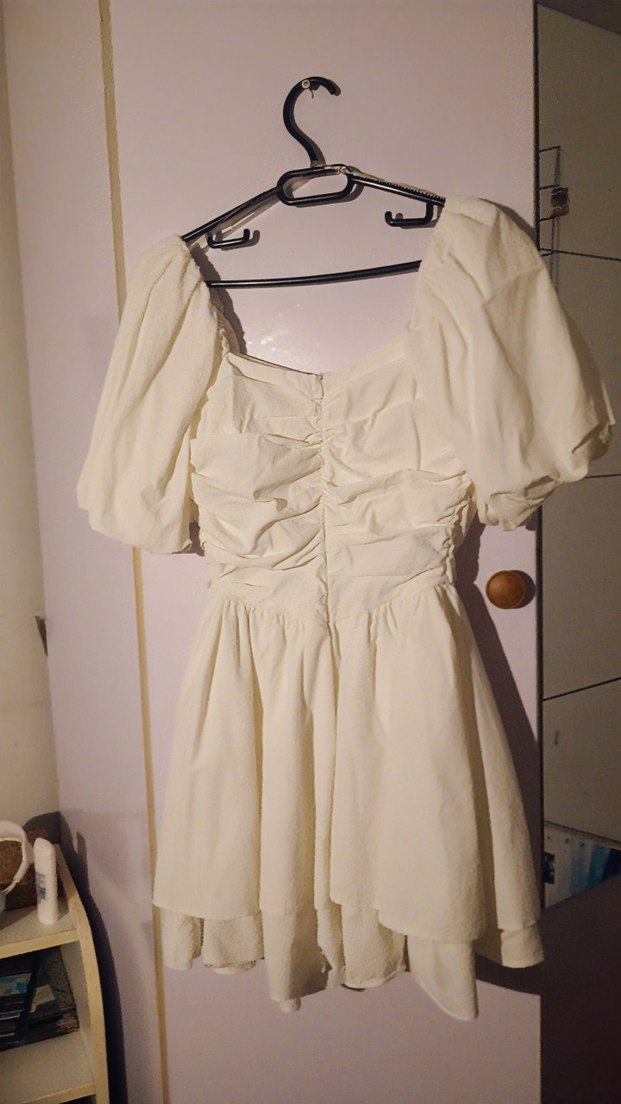 Meyaz mini Elbise - Görsel 4