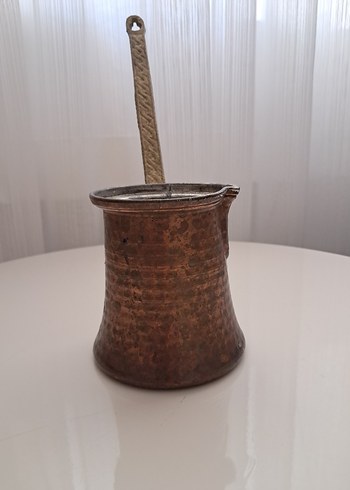 Diğer Diger Parlak Kahverengi Bakır Cezve
